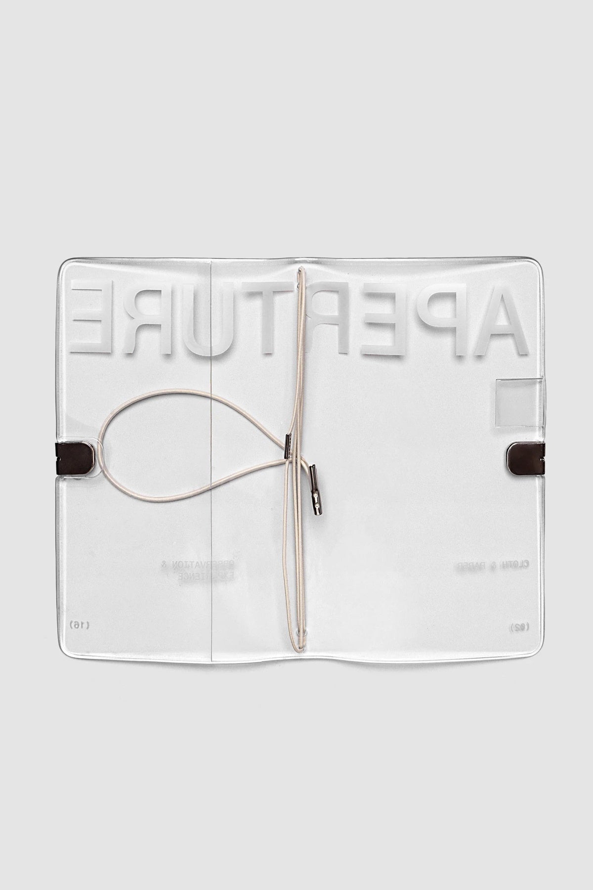 Cloth & Paper Aperture A5 Slim Travel Notebook Cover Clear Vinyl