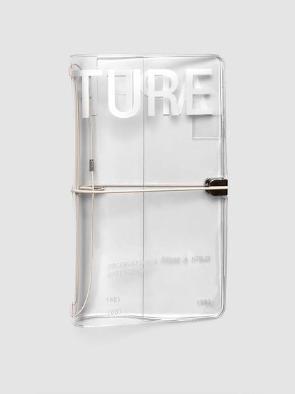 Cloth & Paper Aperture A5 Slim Travel Notebook Cover Clear Vinyl