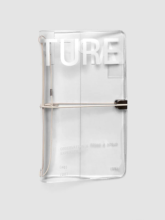 Cloth & Paper Aperture A5 Slim Travel Notebook Cover Clear Vinyl