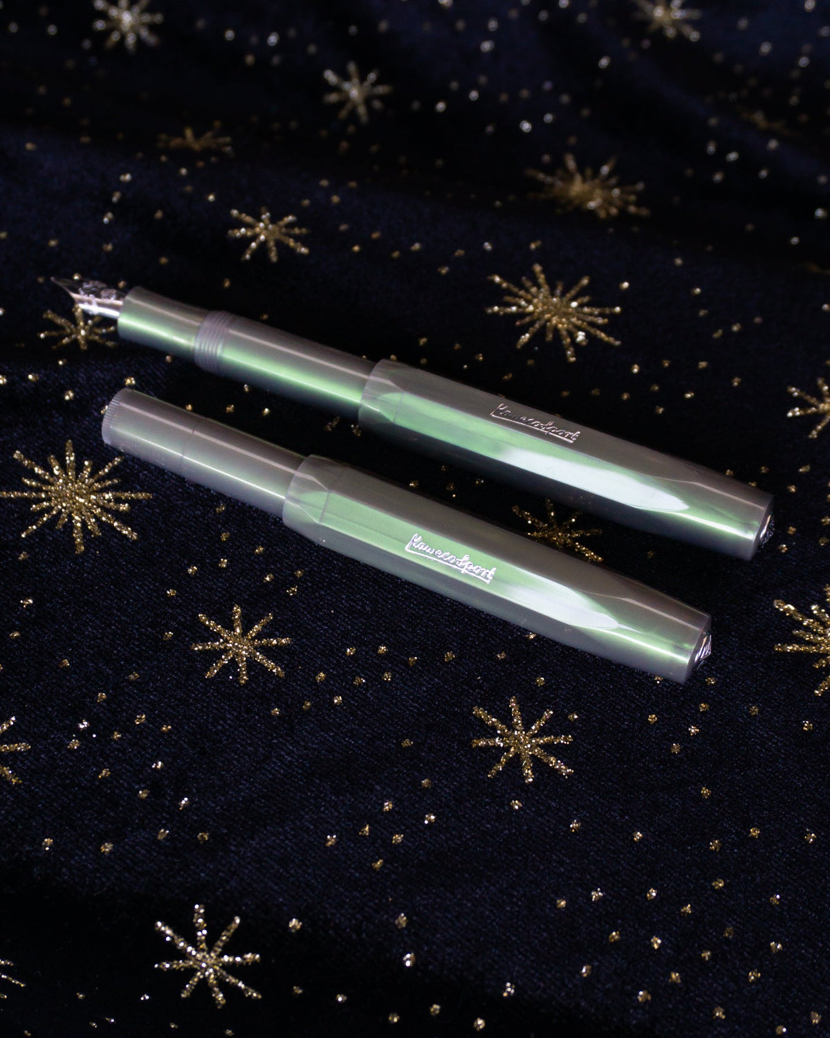 Kaweco Lunar Sport Fountain Pen Shadow Green Medium Nib