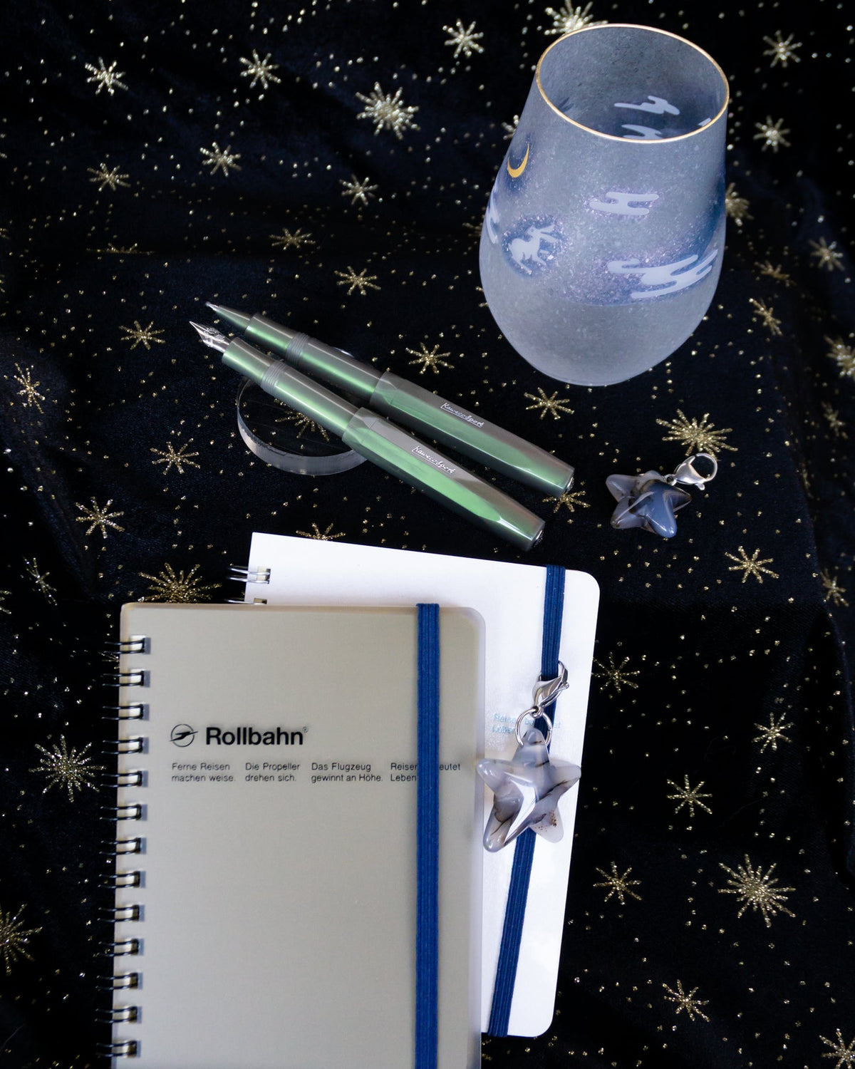 Kaweco Lunar Sport Fountain Pen Shadow Green Medium Nib